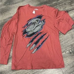 Oshkosh original long sleeve dinosaur shirt. Size 14.